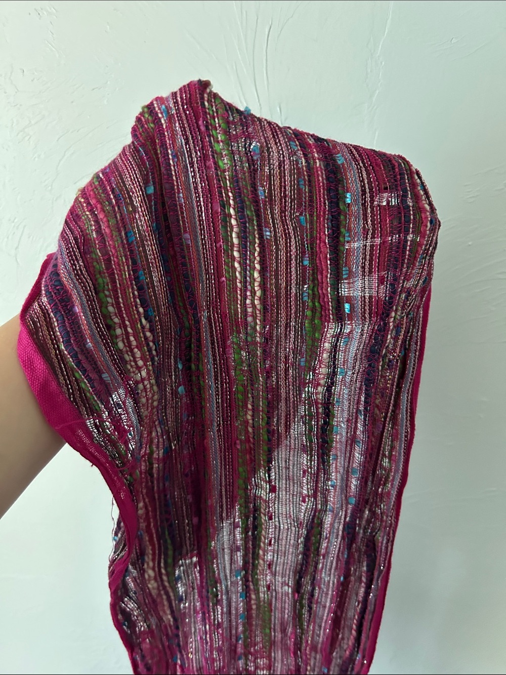 Peruvian Pink Multi-Thread Scarf - Picture 2 of 2